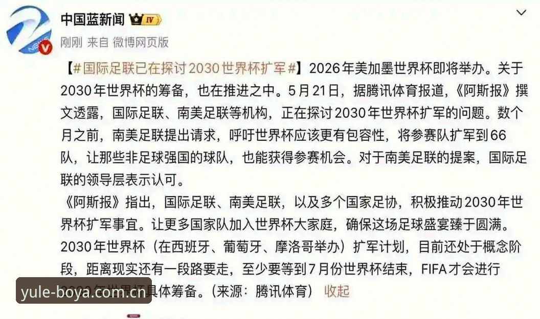 揭秘2030世界杯扩军背后的真相：中国男足66队时代的绝佳机遇